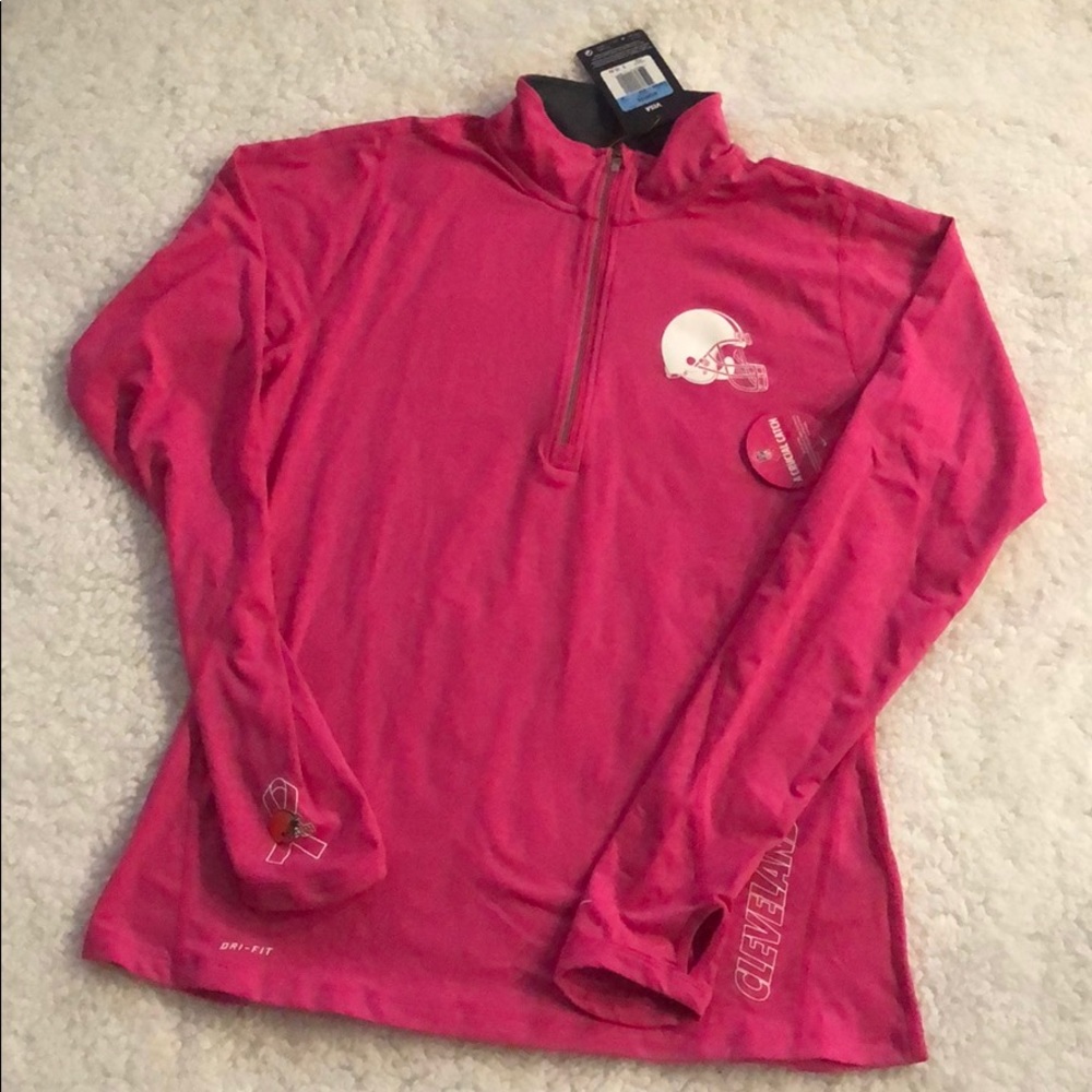 NWT Nike Cleveland Browns Dri Fit 1/4 Zip 🏉